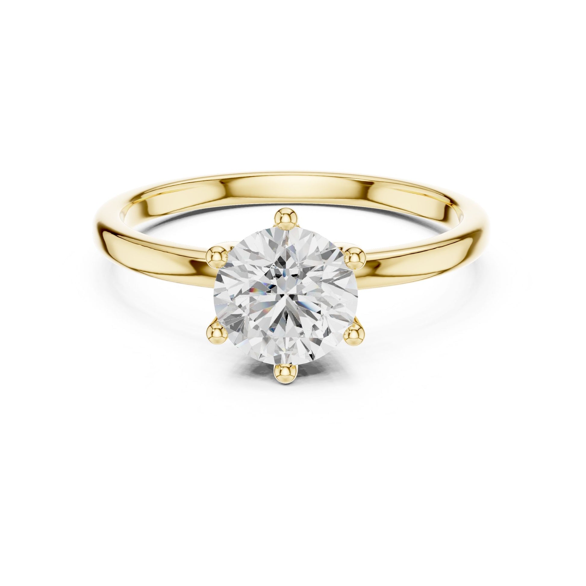 Women's Round Lab Grown Diamond Ring