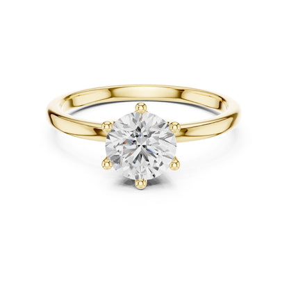Women's Round Lab Grown Diamond Ring