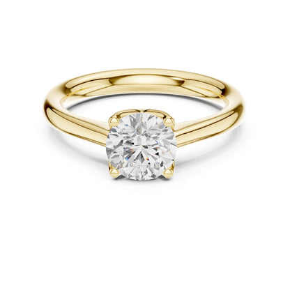 Round Lab Grown Diamond Solitaire Engagement Ring