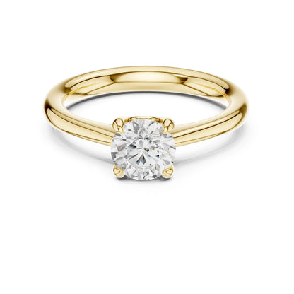 Round Lab Grown Diamond Solitaire Engagement Ring