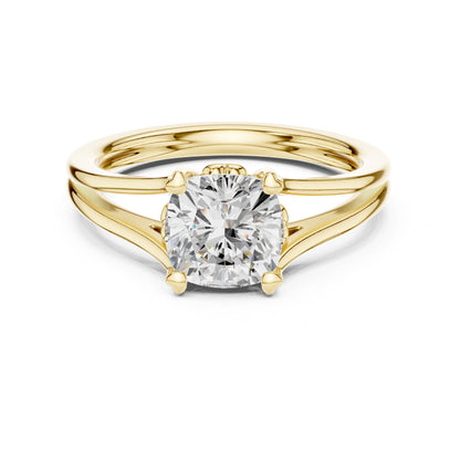 Round Lab Grown Diamond Solitaire Engagement Ring