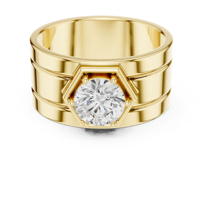Men's Round Lab Grown Diamond Ring