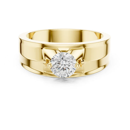 Men's Round Lab Grown Diamond Ring