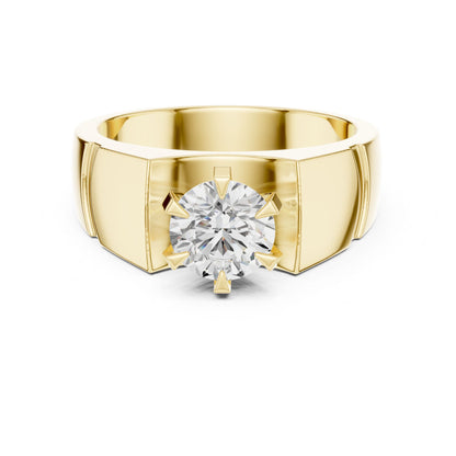 Men's Round Lab Grown Diamond Ring
