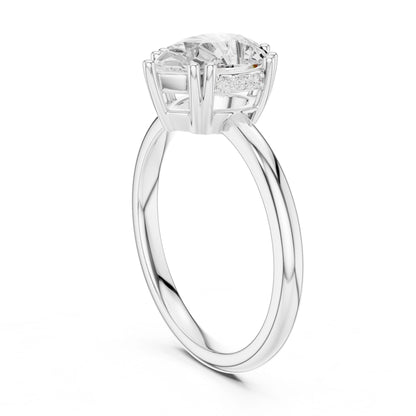 Round Lab Grown Diamond Solitaire Engagement Ring