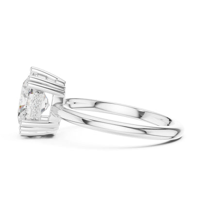 Round Lab Grown Diamond Solitaire Engagement Ring