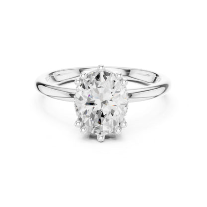 Round Lab Grown Diamond Solitaire Engagement Ring