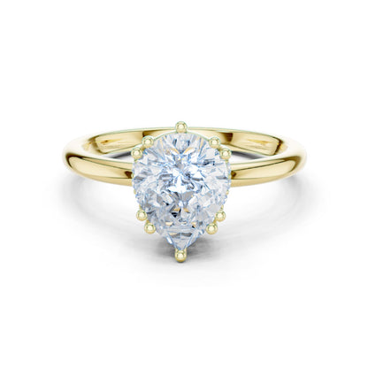 Round Lab Grown Diamond Solitaire Engagement Ring