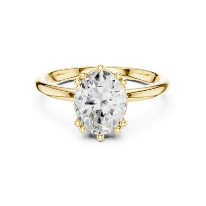 Round Lab Grown Diamond Solitaire Engagement Ring
