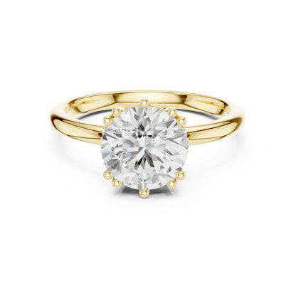 Round Lab Grown Diamond Solitaire Engagement Ring