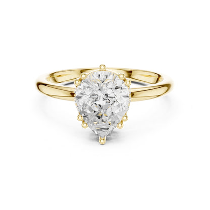 Round Lab Grown Diamond Solitaire Engagement Ring