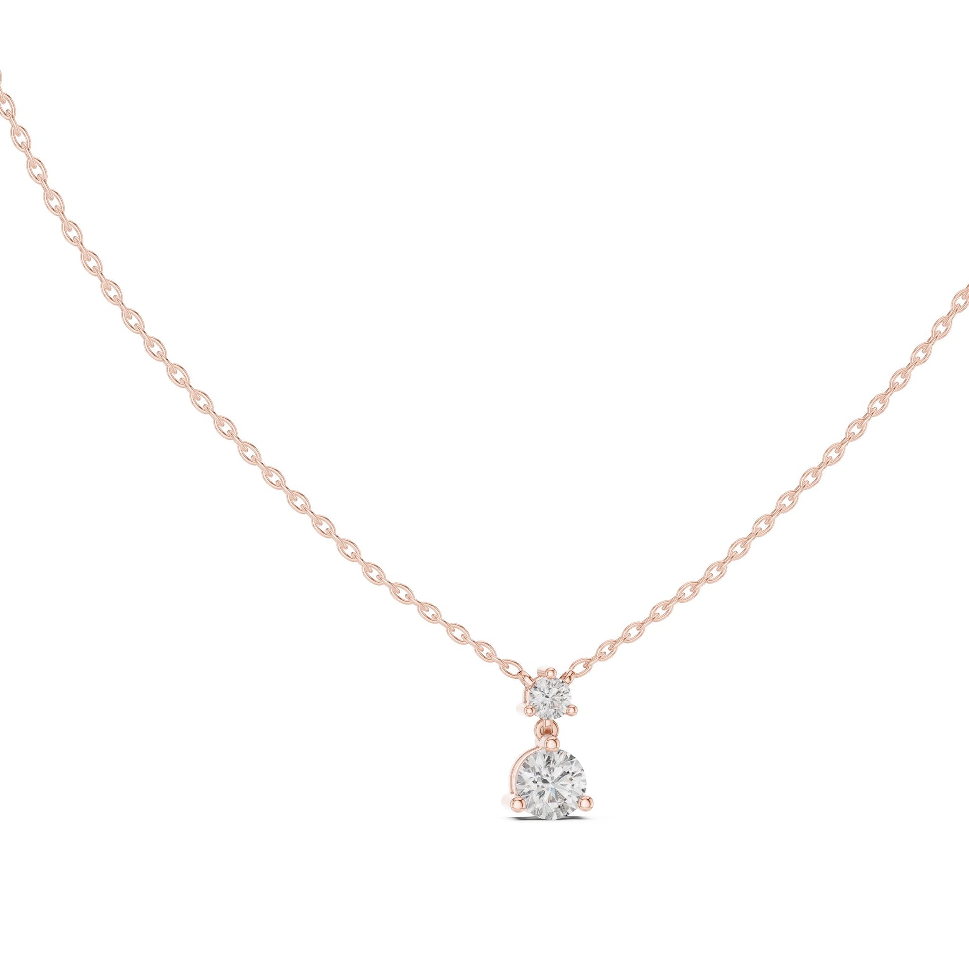Round Lab Grown Diamond Pendant