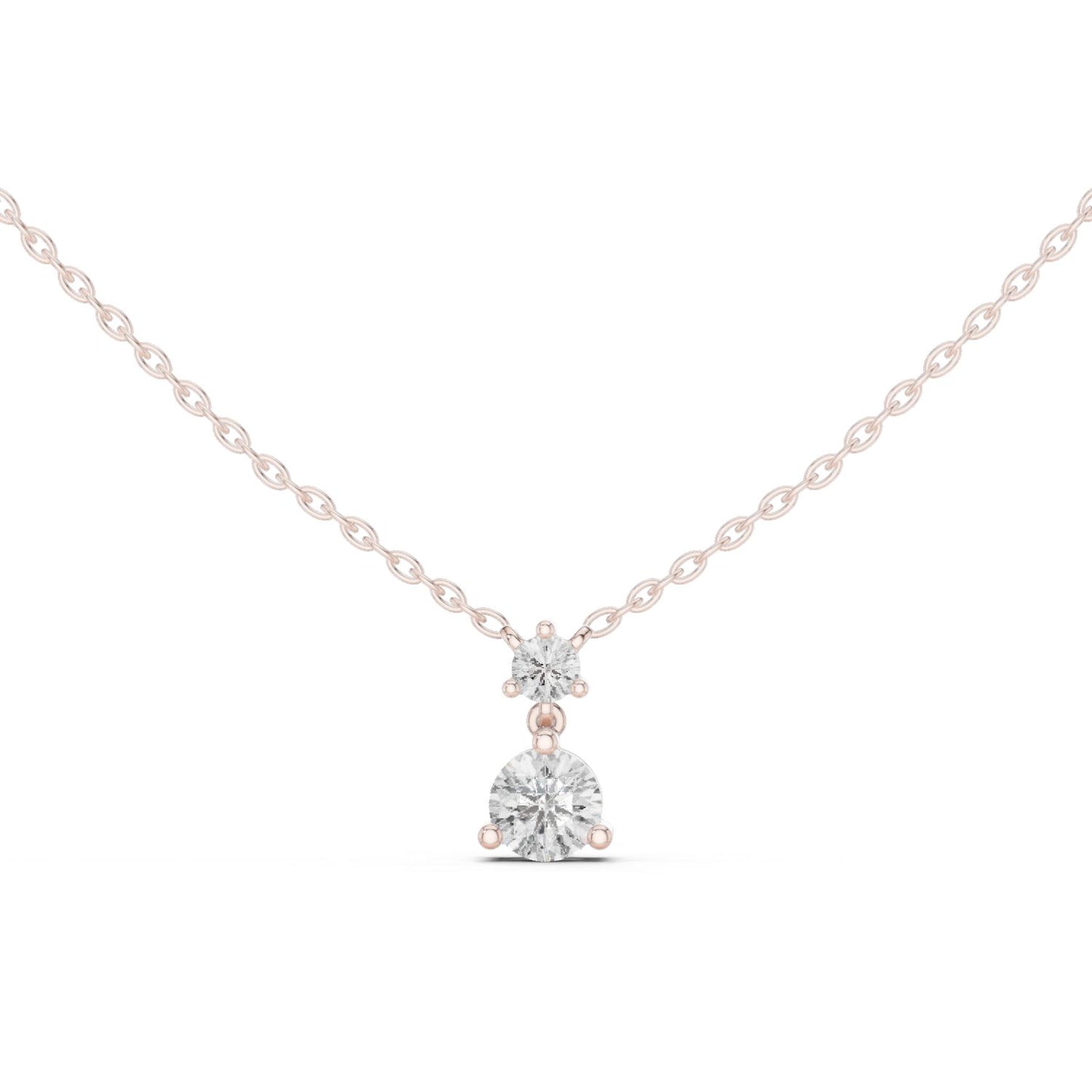 Round Lab Grown Diamond Pendant