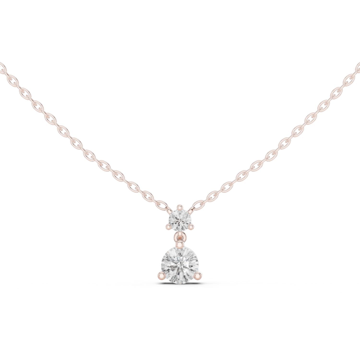 Round Lab Grown Diamond Pendant