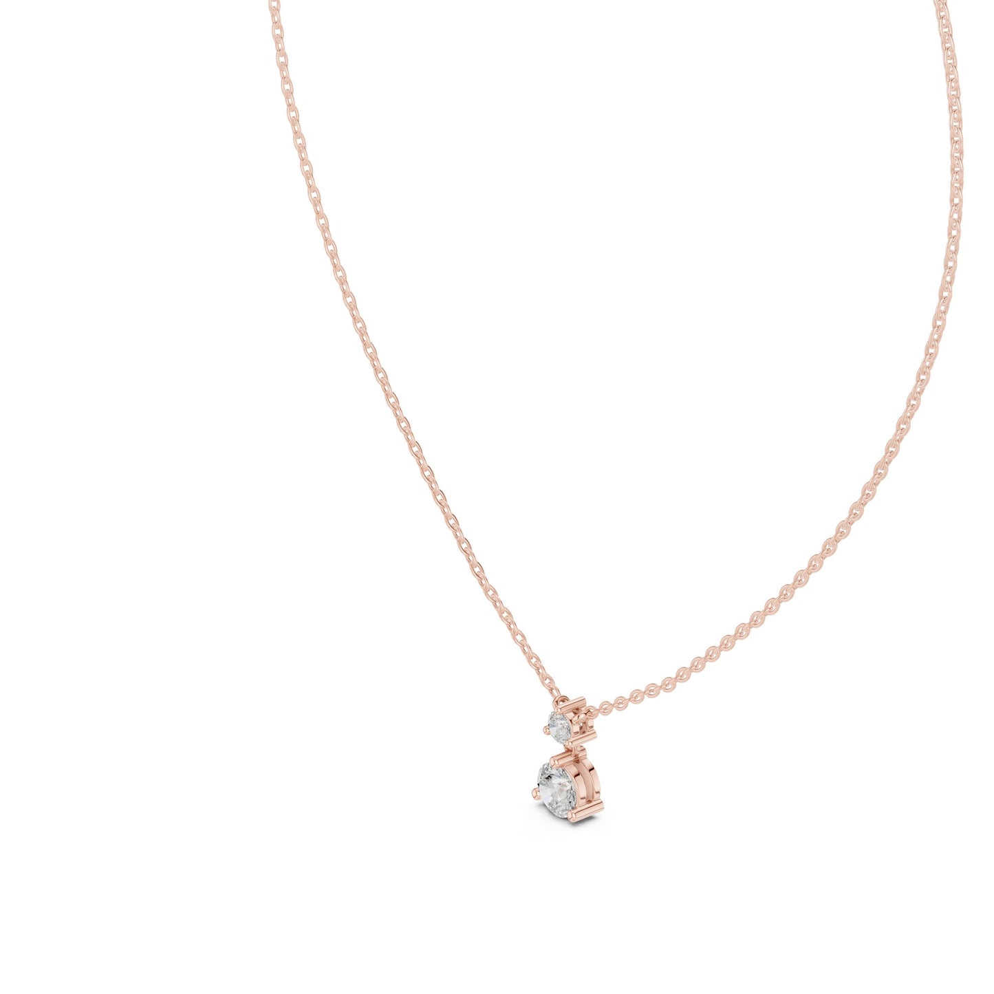 Round Lab Grown Diamond Pendant