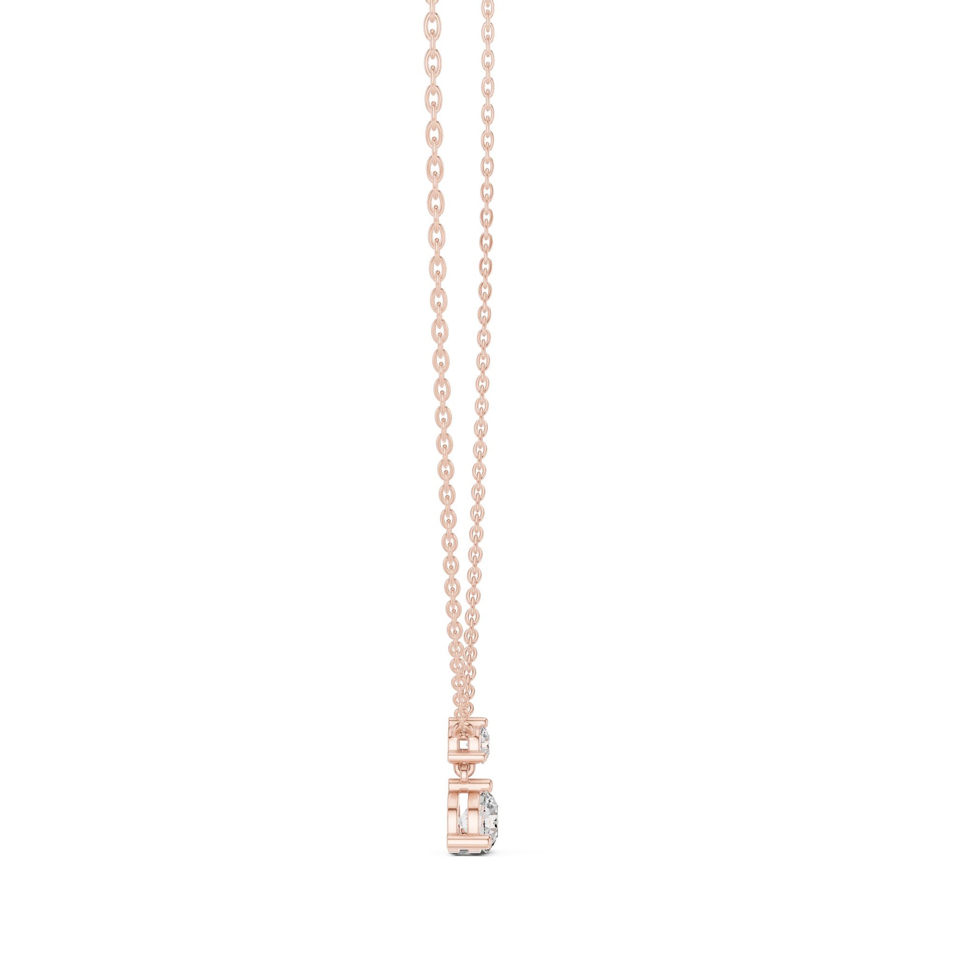 Round Lab Grown Diamond Pendant
