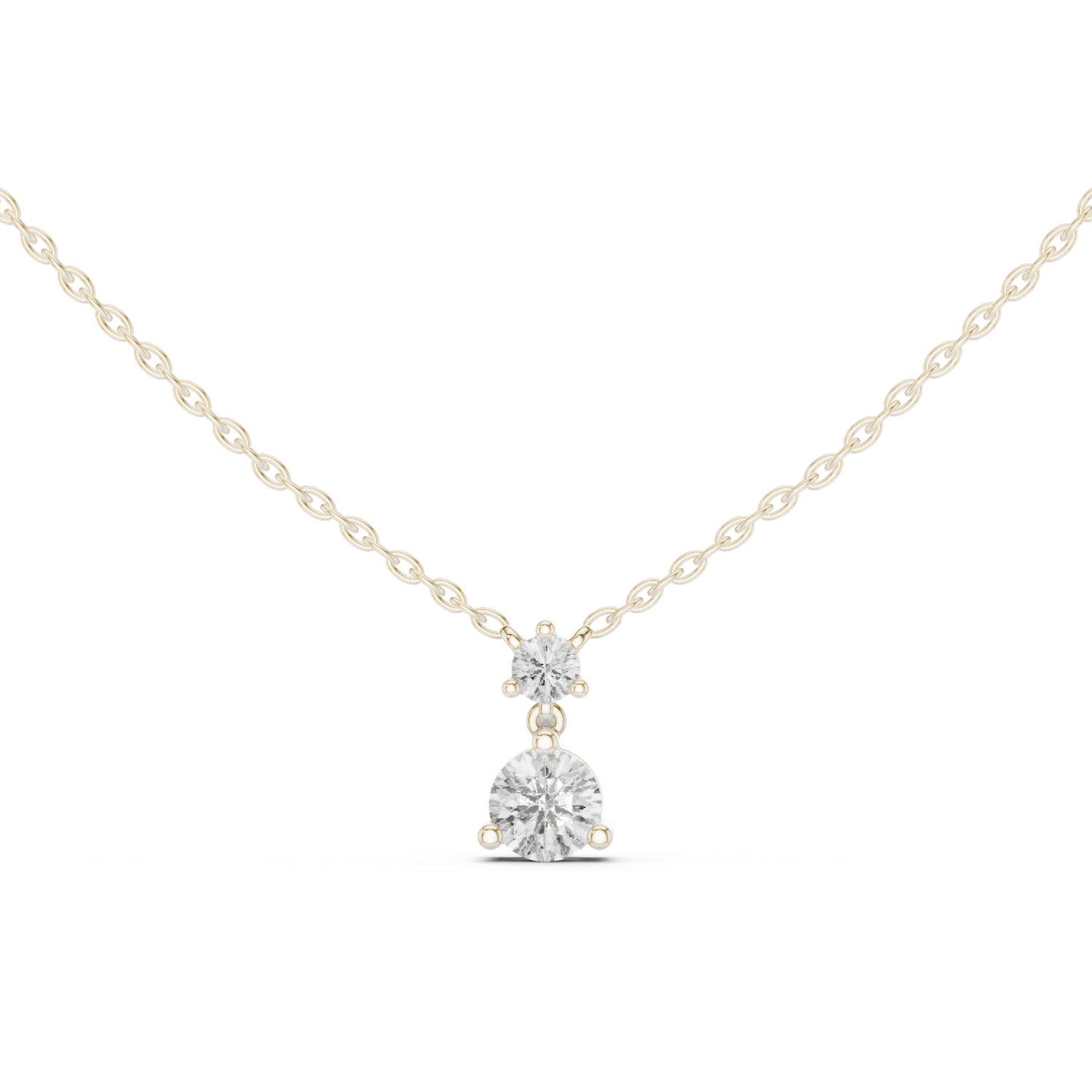 Round Lab Grown Diamond Pendant