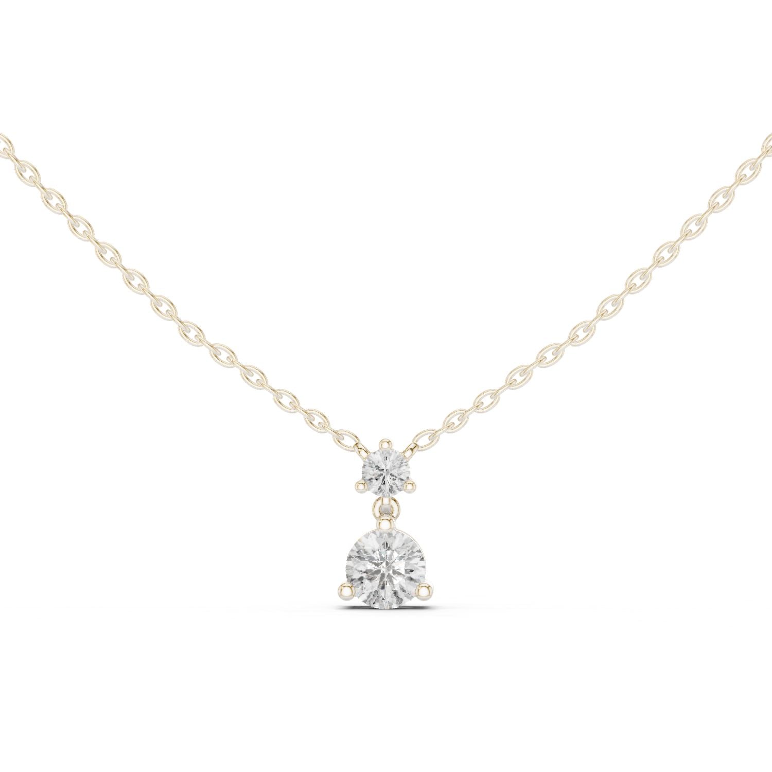 Round Lab Grown Diamond Pendant
