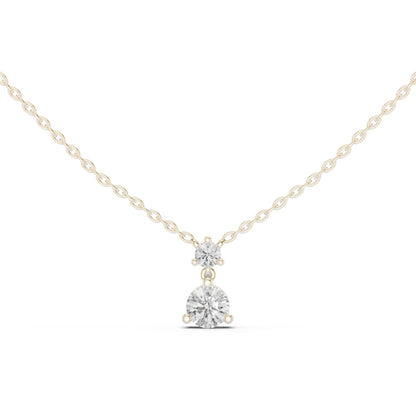 Round Lab Grown Diamond Pendant