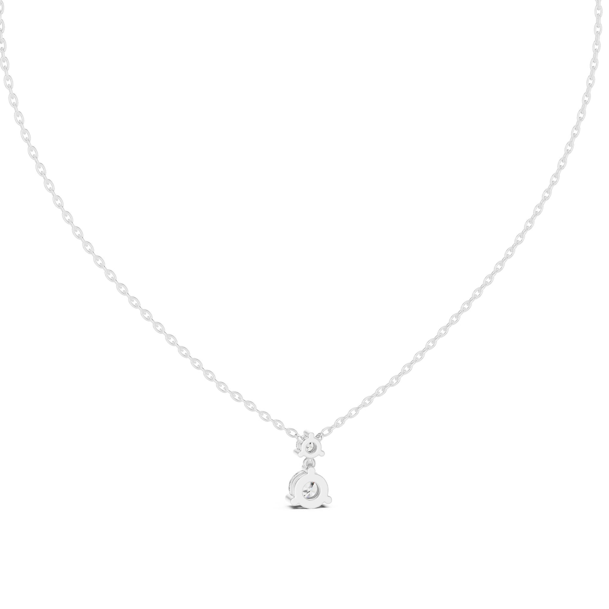Round Lab Grown Diamond Pendant
