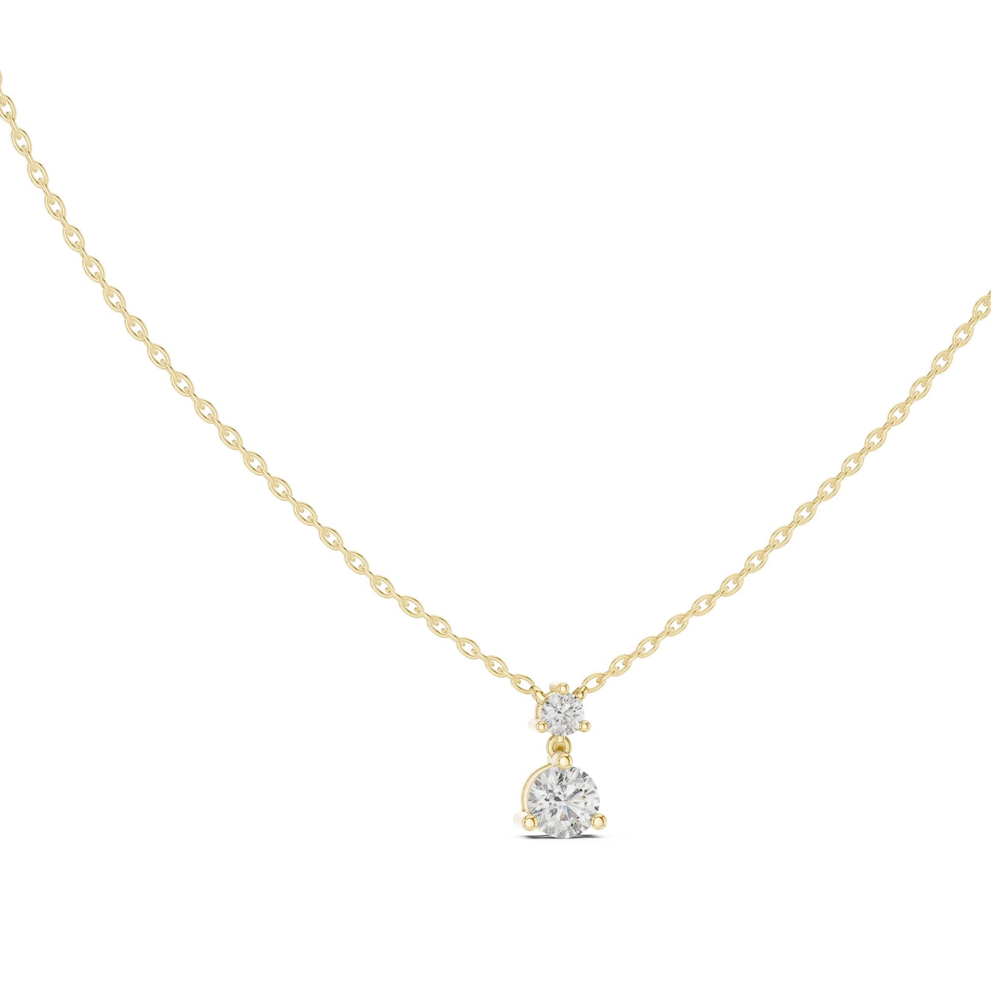 Round Lab Grown Diamond Pendant