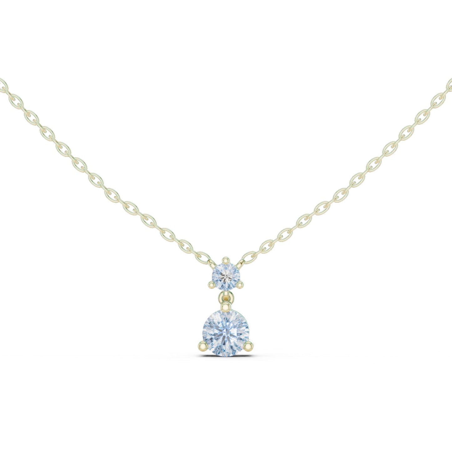 Round Lab Grown Diamond Pendant