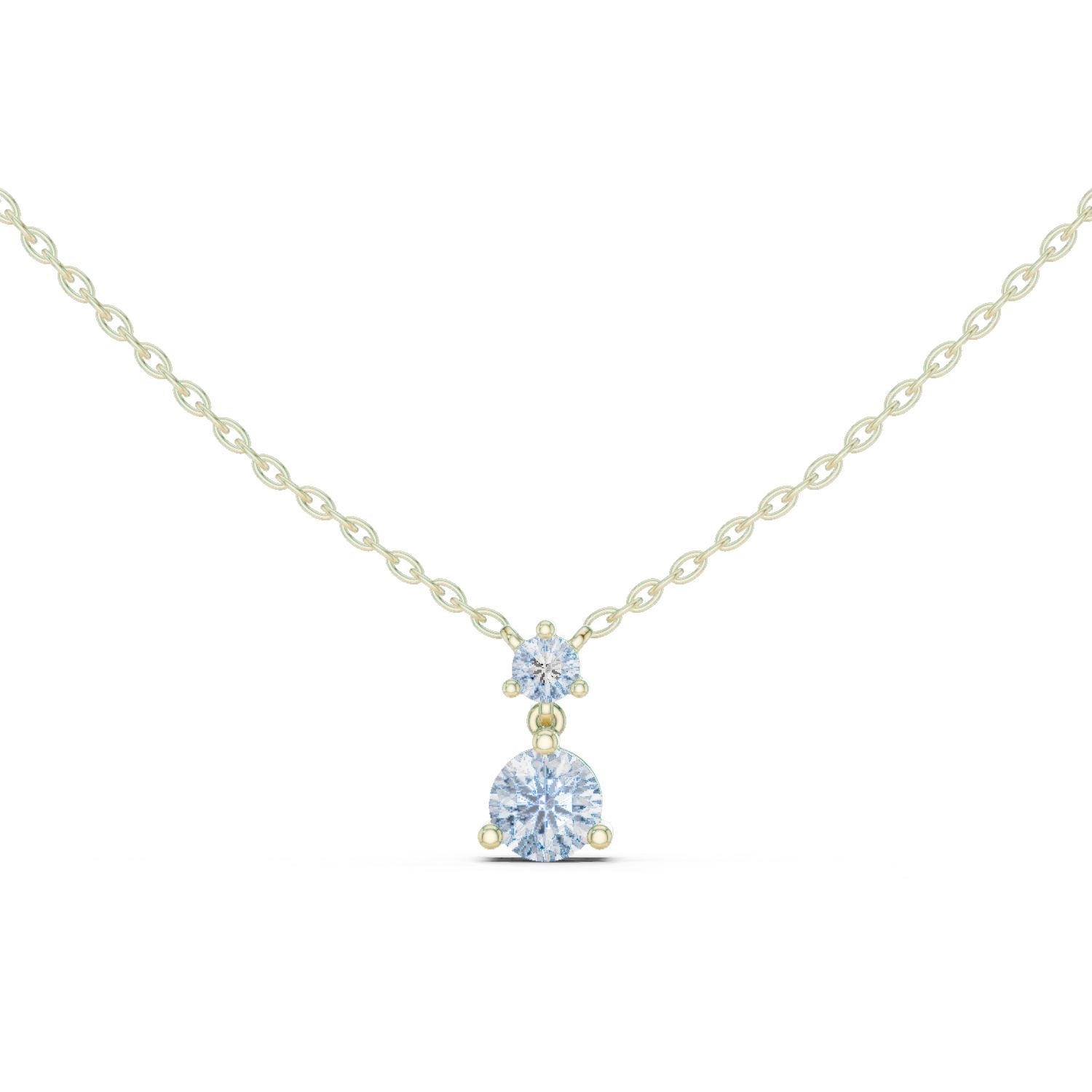 Round Lab Grown Diamond Pendant