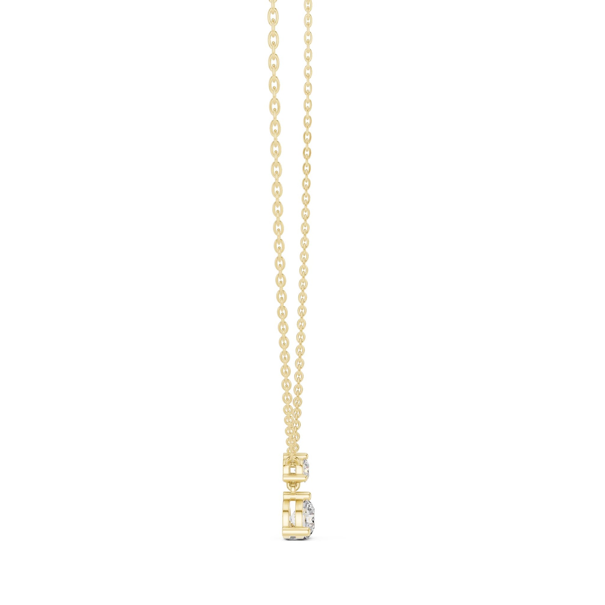 Round Lab Grown Diamond Pendant