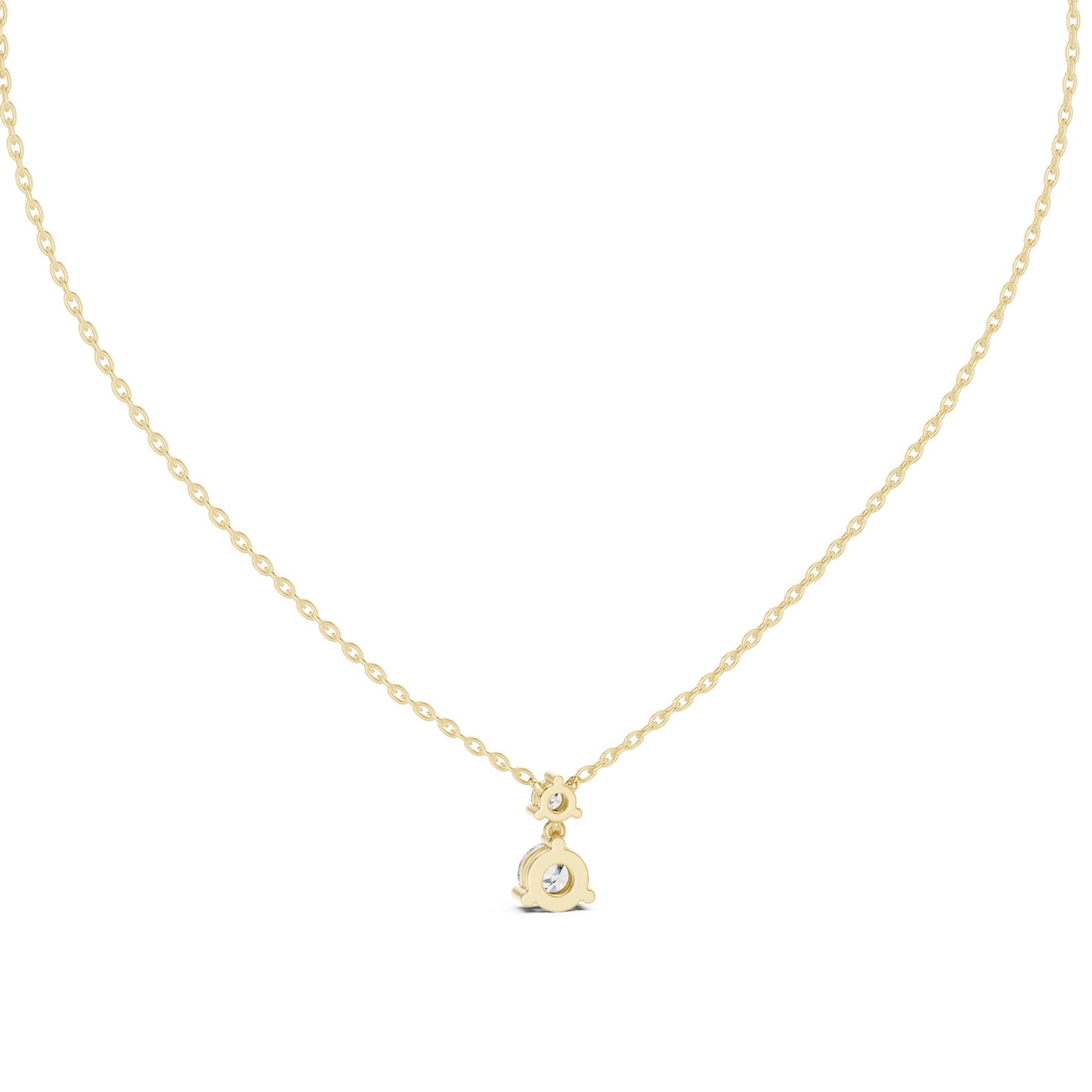 Round Lab Grown Diamond Pendant