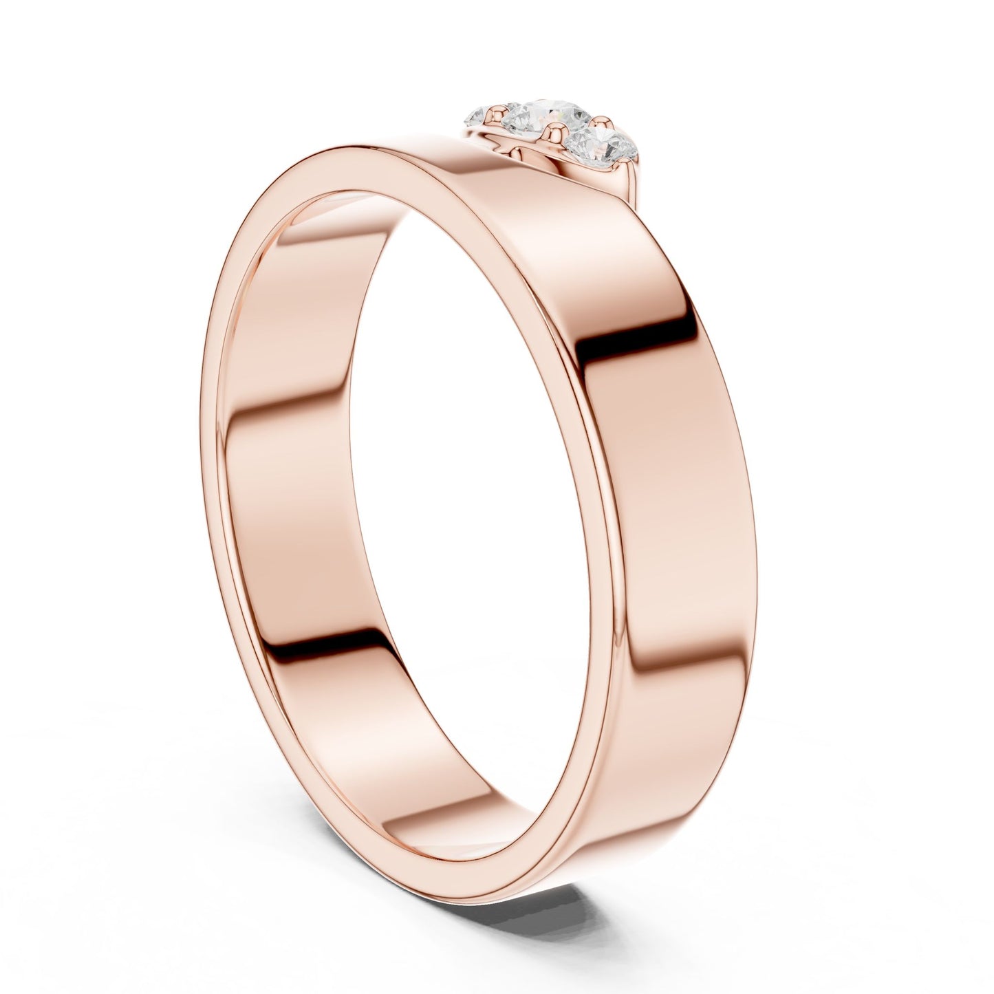 Women's Round Lab Grown Diamond Three-Stone Ring