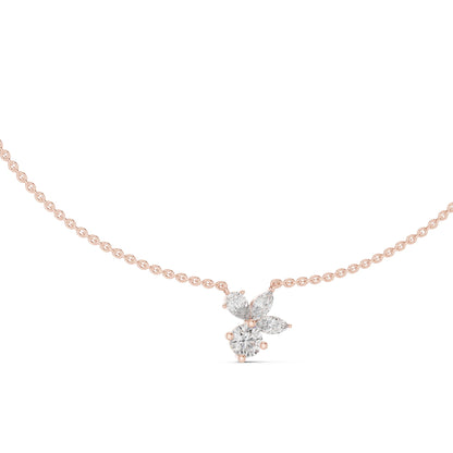 Round Lab Grown Diamond Three-Stone Pendant