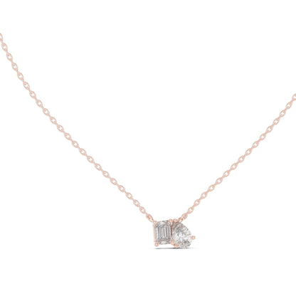 Round Lab Grown Diamond Three-Stone Pendant
