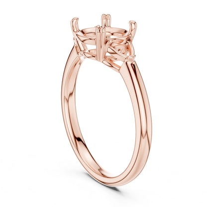 Round Lab Grown Diamond Three-Stone Engagement Ring