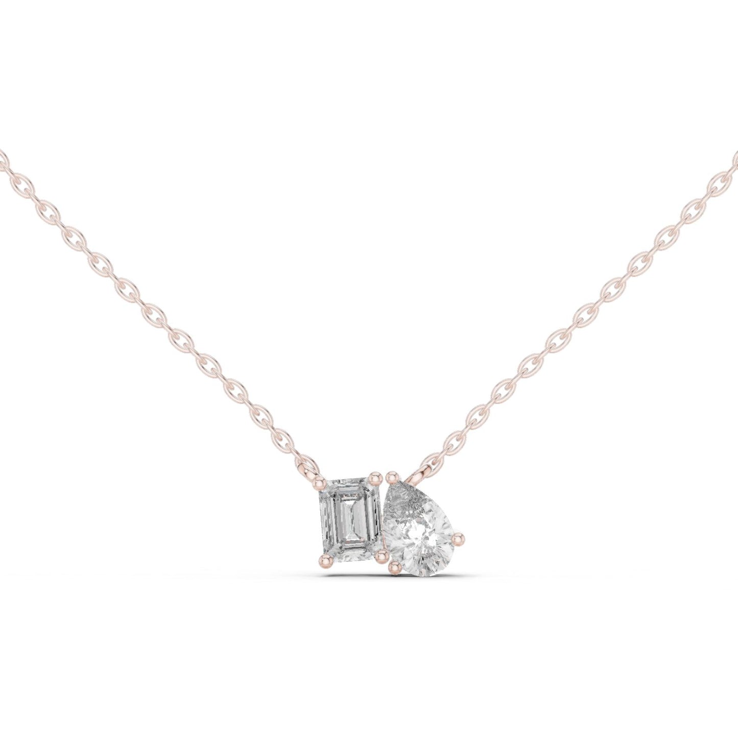 Round Lab Grown Diamond Three-Stone Pendant