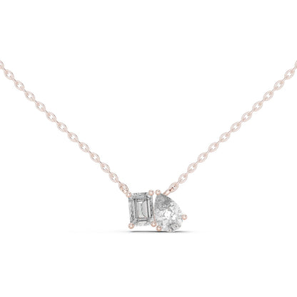 Round Lab Grown Diamond Three-Stone Pendant