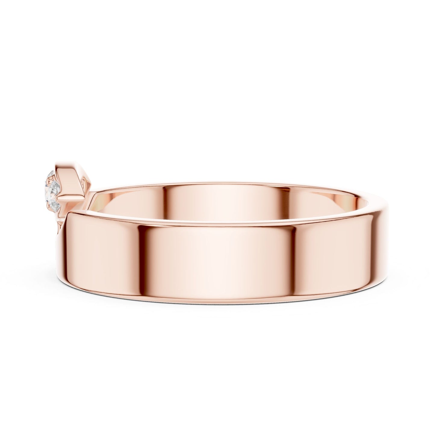Women's Round Lab Grown Diamond Three-Stone Ring