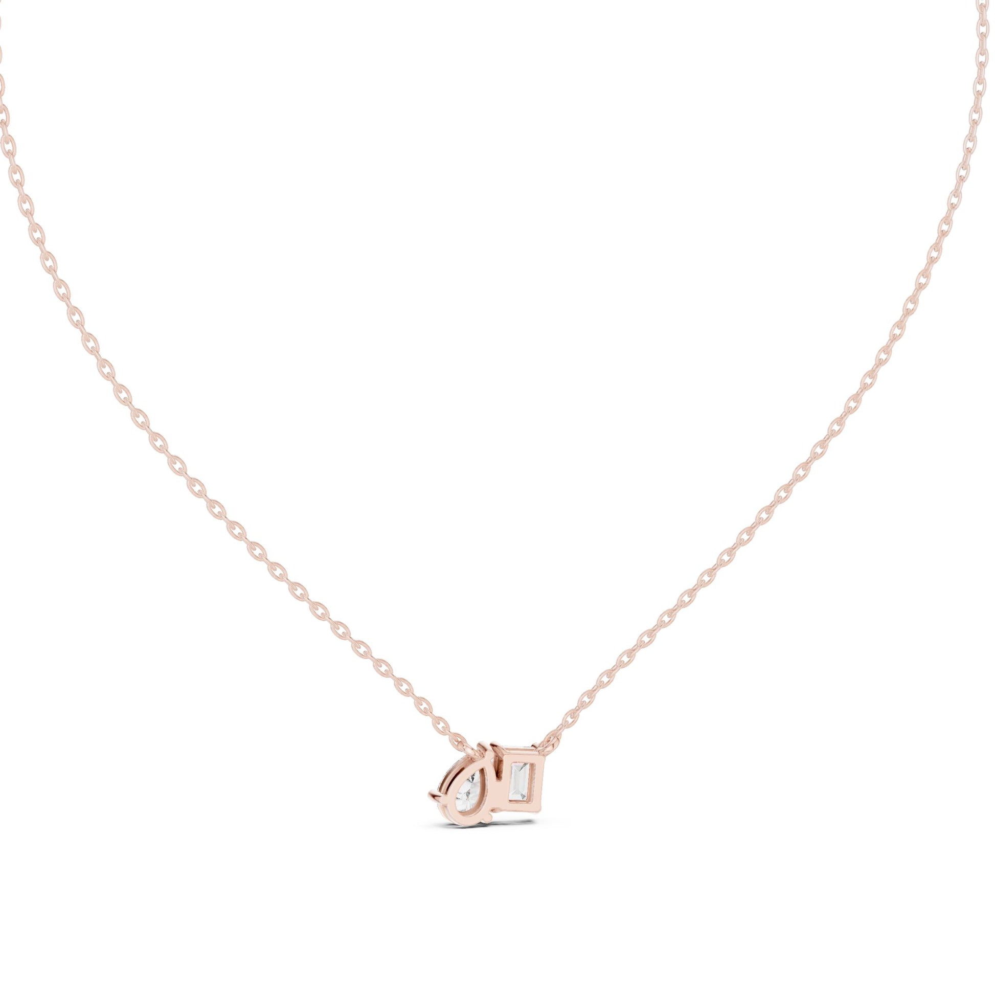 Round Lab Grown Diamond Three-Stone Pendant