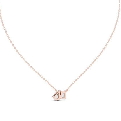 Round Lab Grown Diamond Three-Stone Pendant