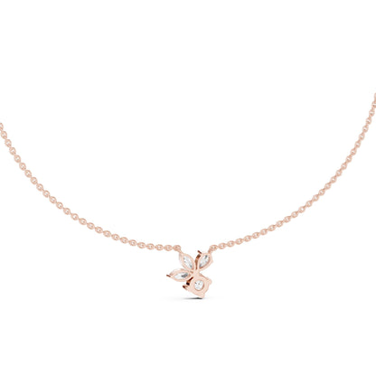 Round Lab Grown Diamond Three-Stone Pendant