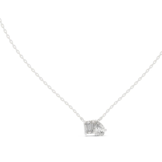 Round Lab Grown Diamond Three-Stone Pendant