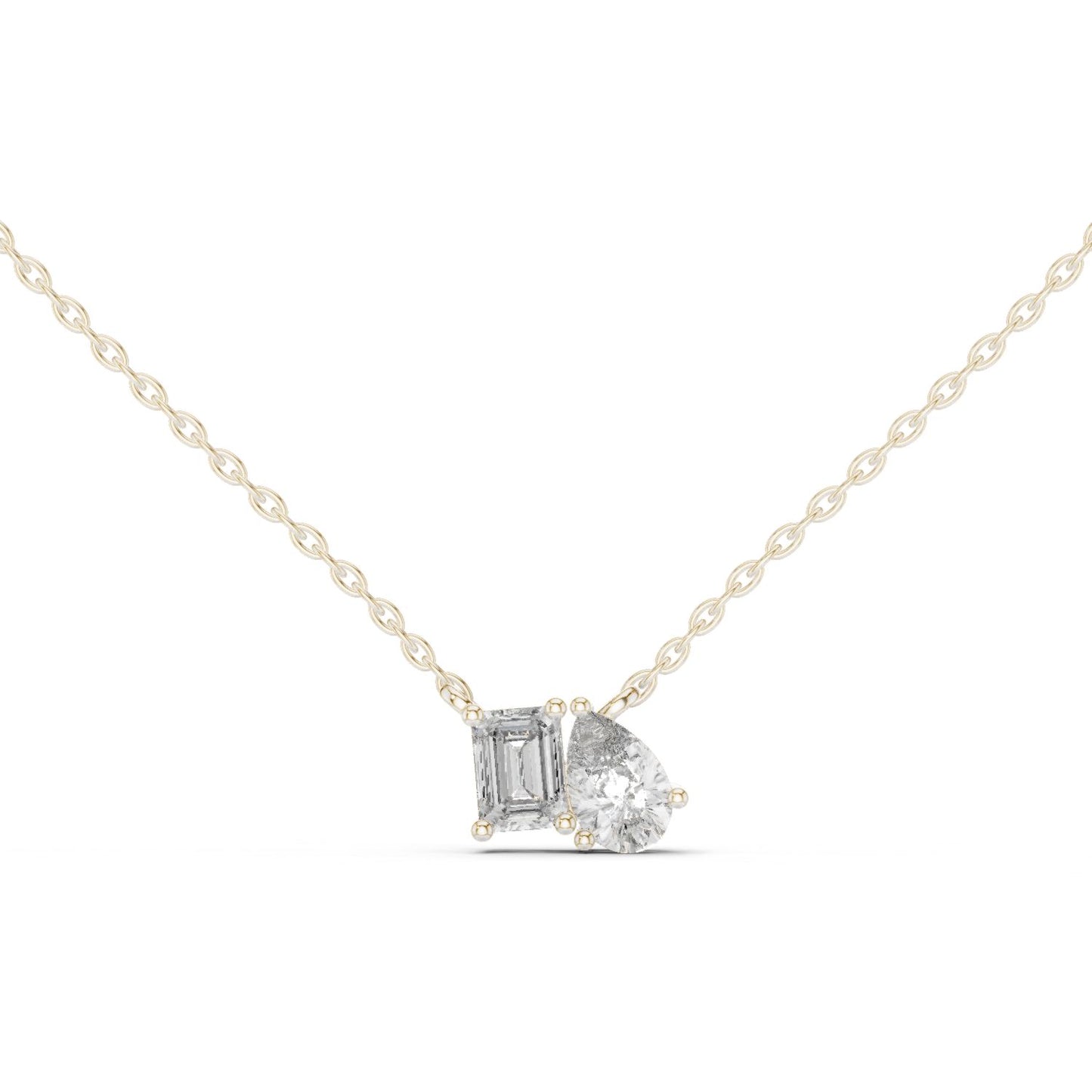 Round Lab Grown Diamond Three-Stone Pendant