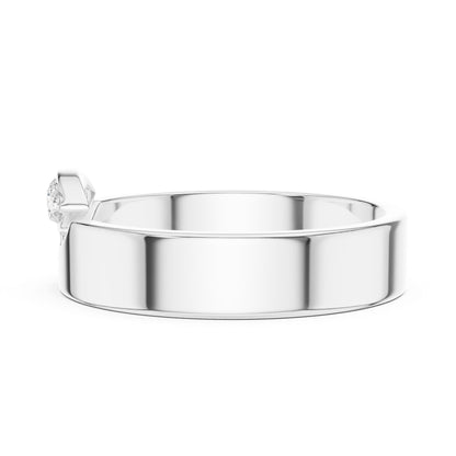 Women's Round Lab Grown Diamond Three-Stone Ring