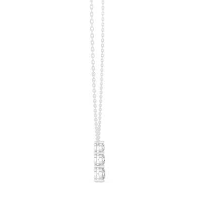 Round Lab Grown Diamond Three-Stone Pendant