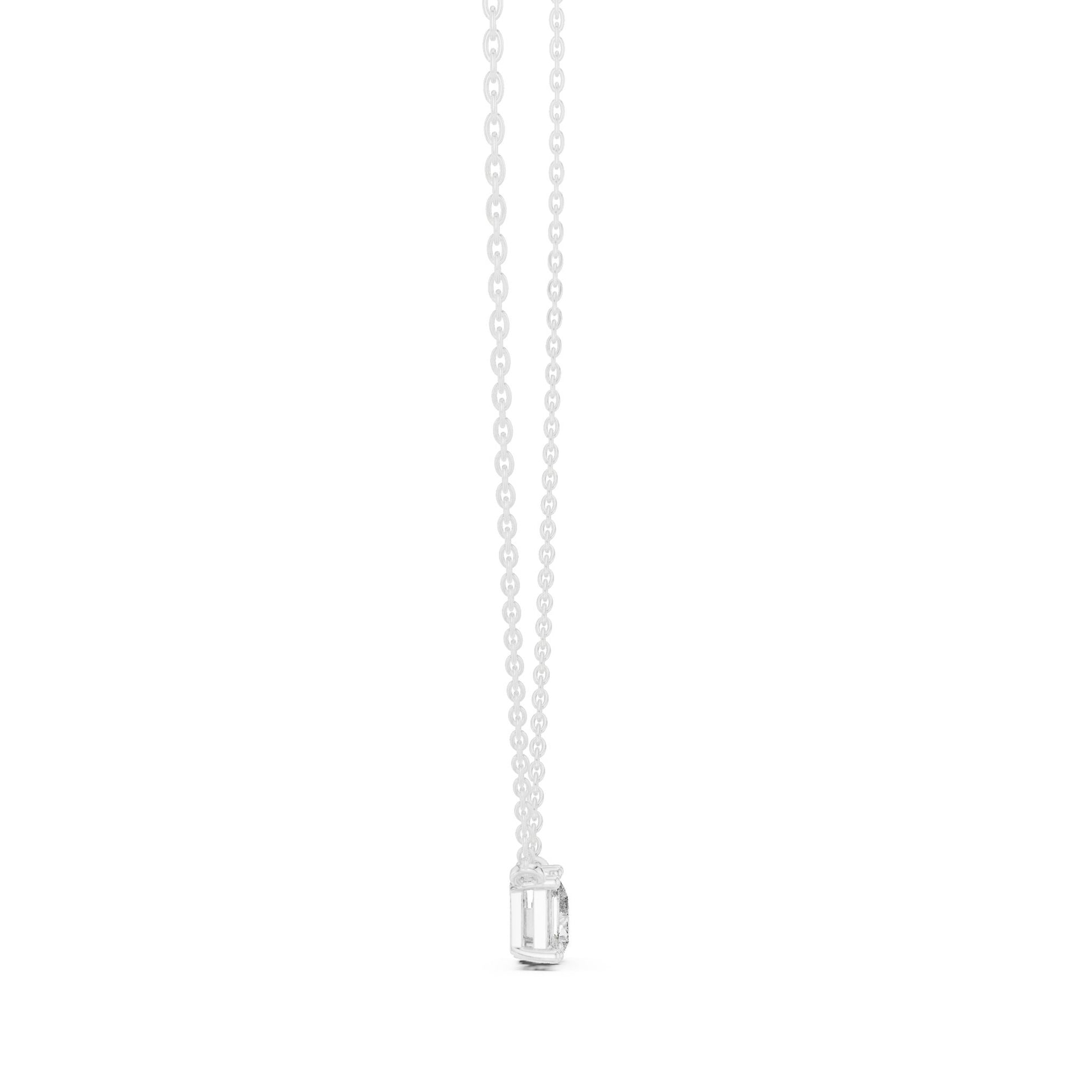 Round Lab Grown Diamond Three-Stone Pendant