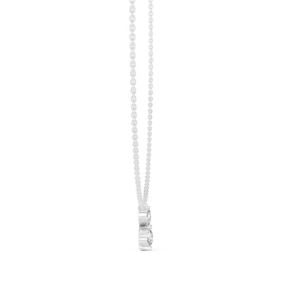Round Lab Grown Diamond Three-Stone Pendant