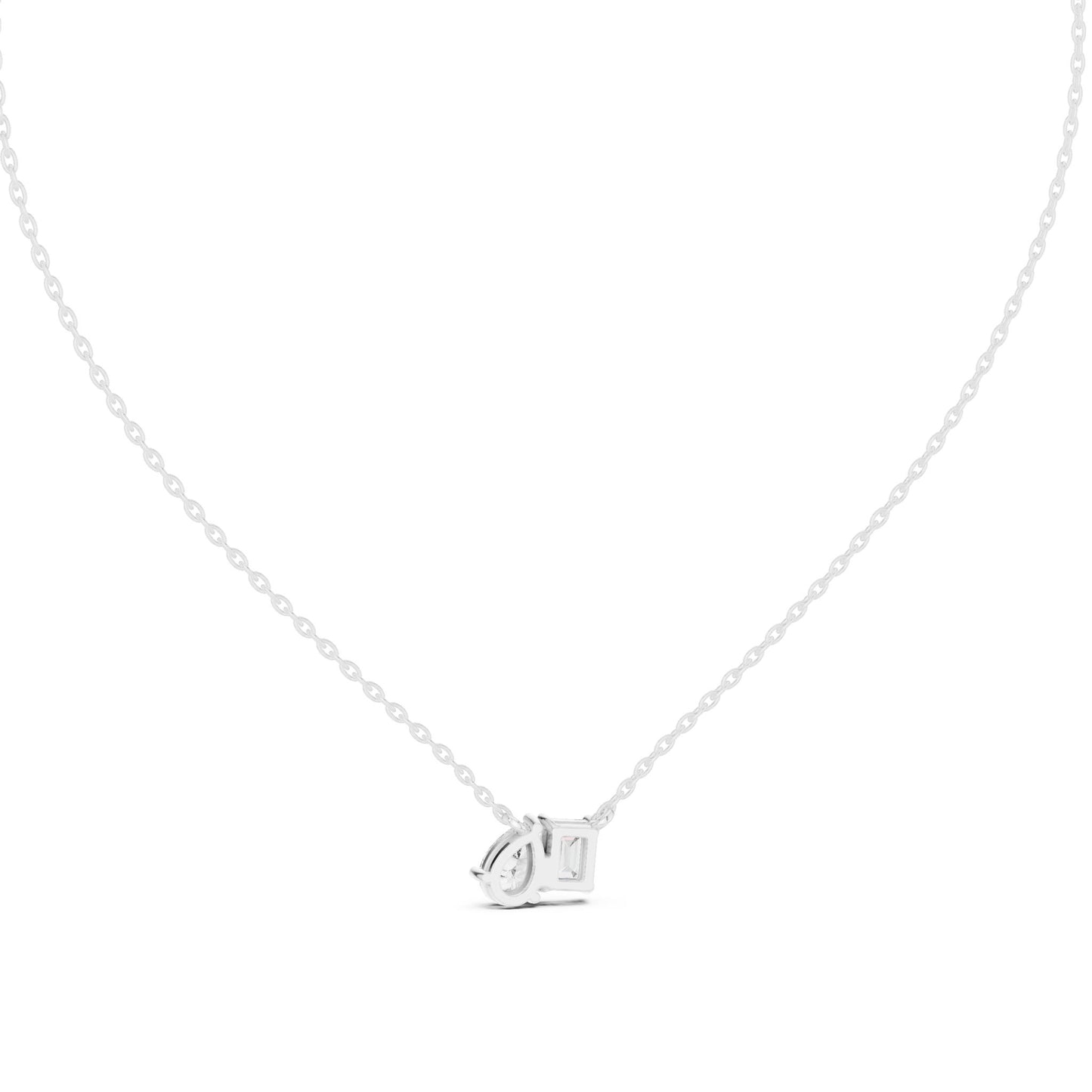 Round Lab Grown Diamond Three-Stone Pendant