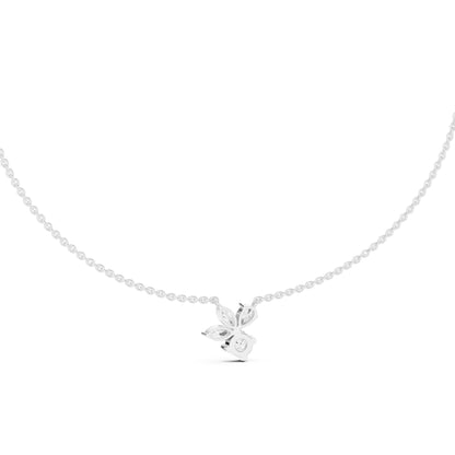 Round Lab Grown Diamond Three-Stone Pendant