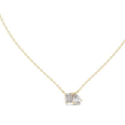 Round Lab Grown Diamond Three-Stone Pendant