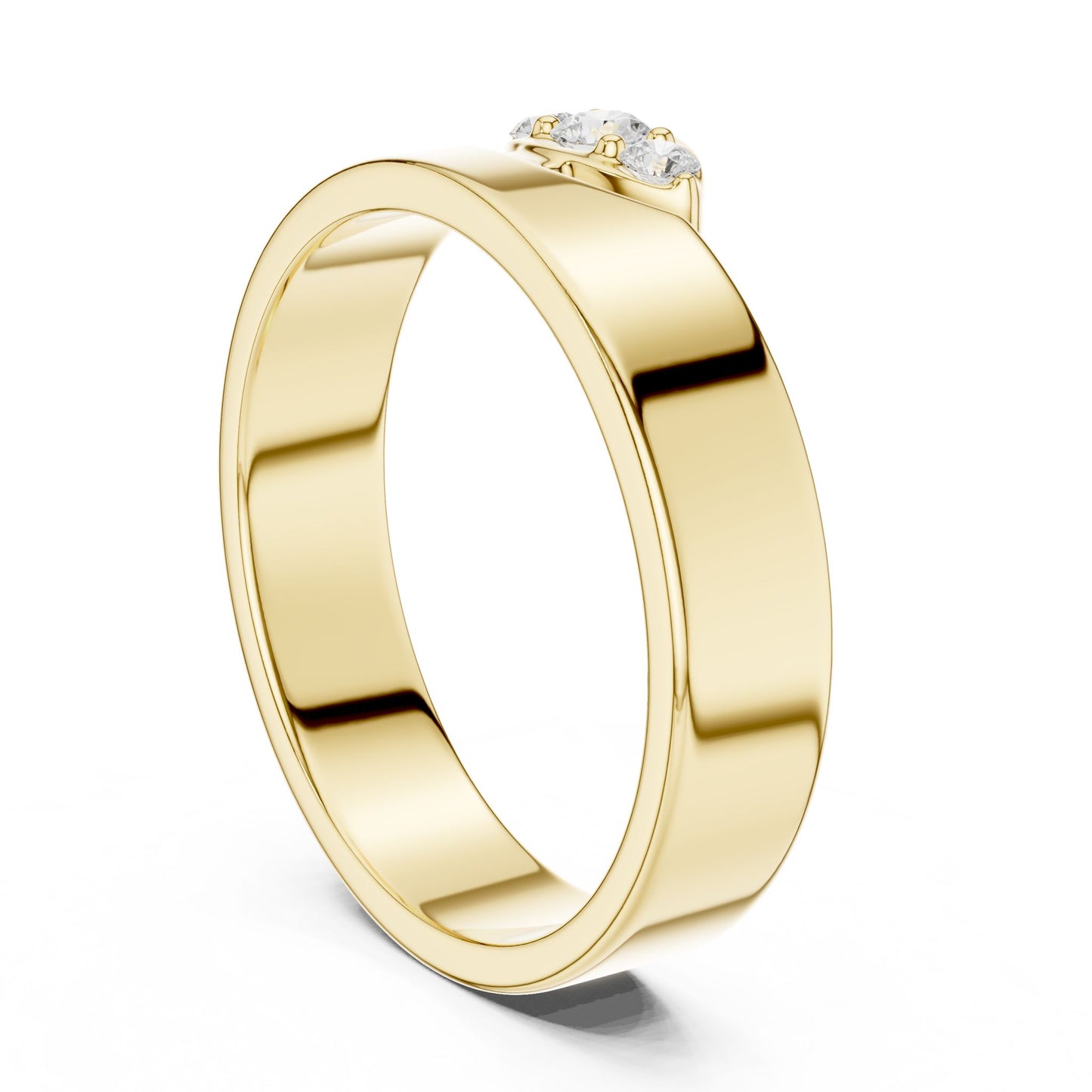 Women's Round Lab Grown Diamond Three-Stone Ring