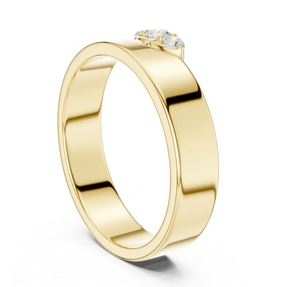 Women's Round Lab Grown Diamond Three-Stone Ring